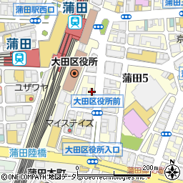ニッポンレンタカー蒲田駅東口営業所周辺の地図
