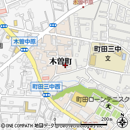 東京都町田市木曽町506-7周辺の地図