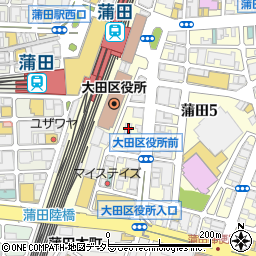 蒲田パソコンスクール　大田区役所前校周辺の地図