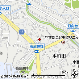 東京都町田市本町田968周辺の地図