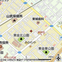 千葉県東金市東新宿1丁目周辺の地図