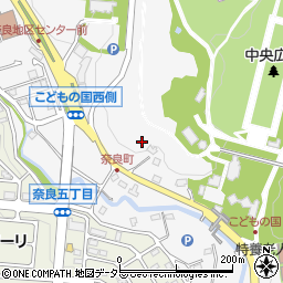 神奈川県横浜市青葉区奈良町周辺の地図
