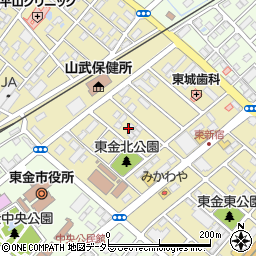 千葉県東金市東新宿4周辺の地図