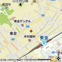 東金駅入口周辺の地図