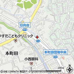東京都町田市本町田887周辺の地図