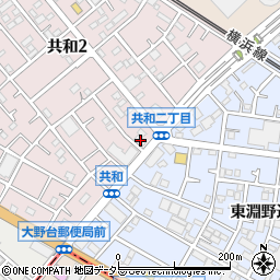 神奈川県相模原市中央区共和2丁目15-10周辺の地図