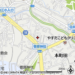 東京都町田市本町田966周辺の地図