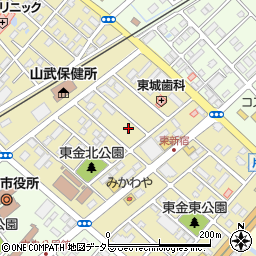 千葉県東金市東新宿周辺の地図