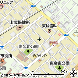 千葉県東金市東新宿周辺の地図