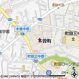 東京都町田市木曽町511周辺の地図