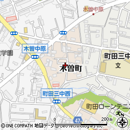 東京都町田市木曽町510-7周辺の地図