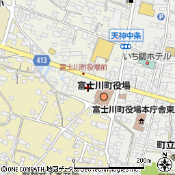 富士川町役場　都市整備課周辺の地図