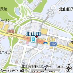 市営地下鉄　北山田駅周辺の地図