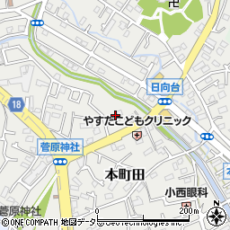 東京都町田市本町田973-1周辺の地図