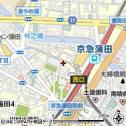 テルル＋モバイル京急蒲田周辺の地図