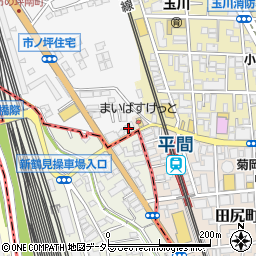 神奈川県川崎市中原区市ノ坪629周辺の地図