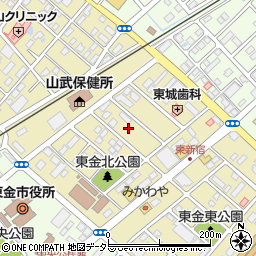 千葉県東金市東新宿5周辺の地図