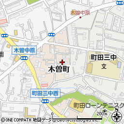 東京都町田市木曽町508周辺の地図