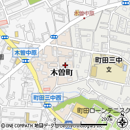 東京都町田市木曽町508周辺の地図