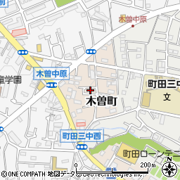 東京都町田市木曽町510周辺の地図