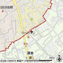 神奈川県相模原市中央区田名2222-15周辺の地図