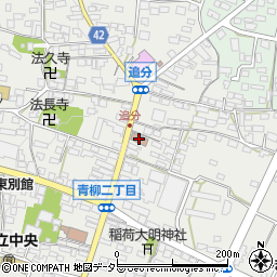 青柳郵便局周辺の地図