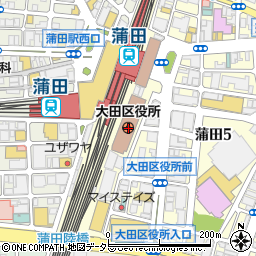 〒144-0000 東京都大田区（以下に掲載がない場合）の地図