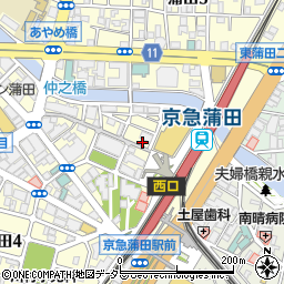 大東建託株式会社　東京蒲田店周辺の地図
