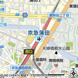 クリエイトＳＤウィングキッチン京急蒲田店周辺の地図