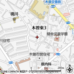 東京都町田市木曽東3丁目13周辺の地図