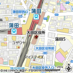 みずほ銀行大田区役所 ＡＴＭ周辺の地図