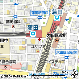 日高屋 蒲田南口店周辺の地図