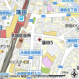 横浜銀行蒲田支店周辺の地図