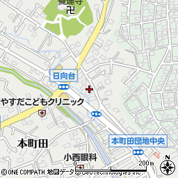 東京都町田市本町田888周辺の地図