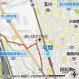 神奈川県川崎市中原区北谷町1周辺の地図