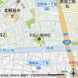 子安八幡神社周辺の地図