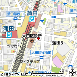 ローソン・スリーエフ大田区役所前店周辺の地図