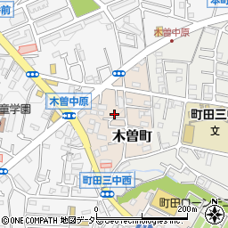 東京都町田市木曽町511-6周辺の地図