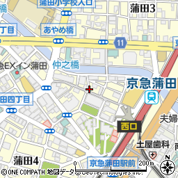 ぺごぱ別館 蒲田店周辺の地図