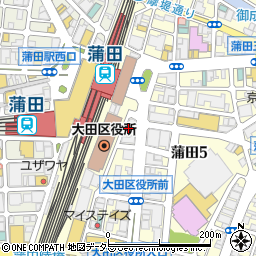 ココカラファイン蒲田駅前店周辺の地図