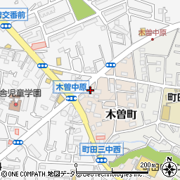 東京都町田市木曽町519-1周辺の地図