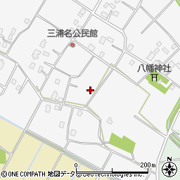 千葉県東金市三浦名周辺の地図