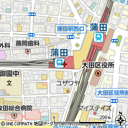 うおひで蒲田プラザ　東急ストア店周辺の地図