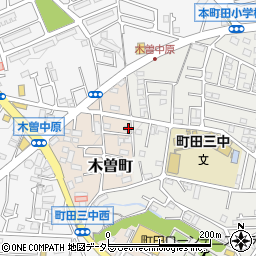 東京都町田市木曽町523-1周辺の地図