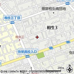 神奈川県相模原市中央区相生3丁目10周辺の地図