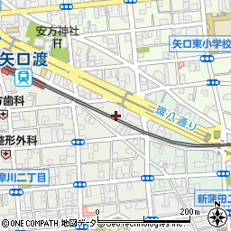 東京都大田区多摩川1丁目1周辺の地図