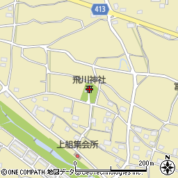 飛川神社周辺の地図