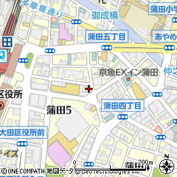 魚浜 蒲田東口店周辺の地図