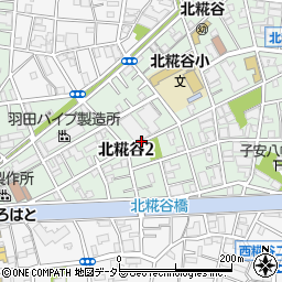 東京都大田区北糀谷2丁目周辺の地図