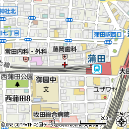 豚番長 蒲田西口店周辺の地図